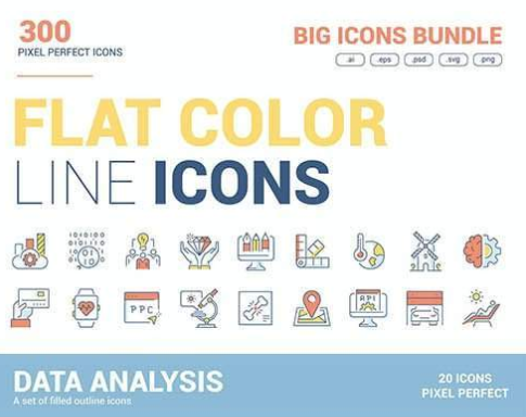 [Graphicriver] Big collection of Flat line color i_0.png